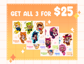 OP Animal Sticker Sheet Bundle