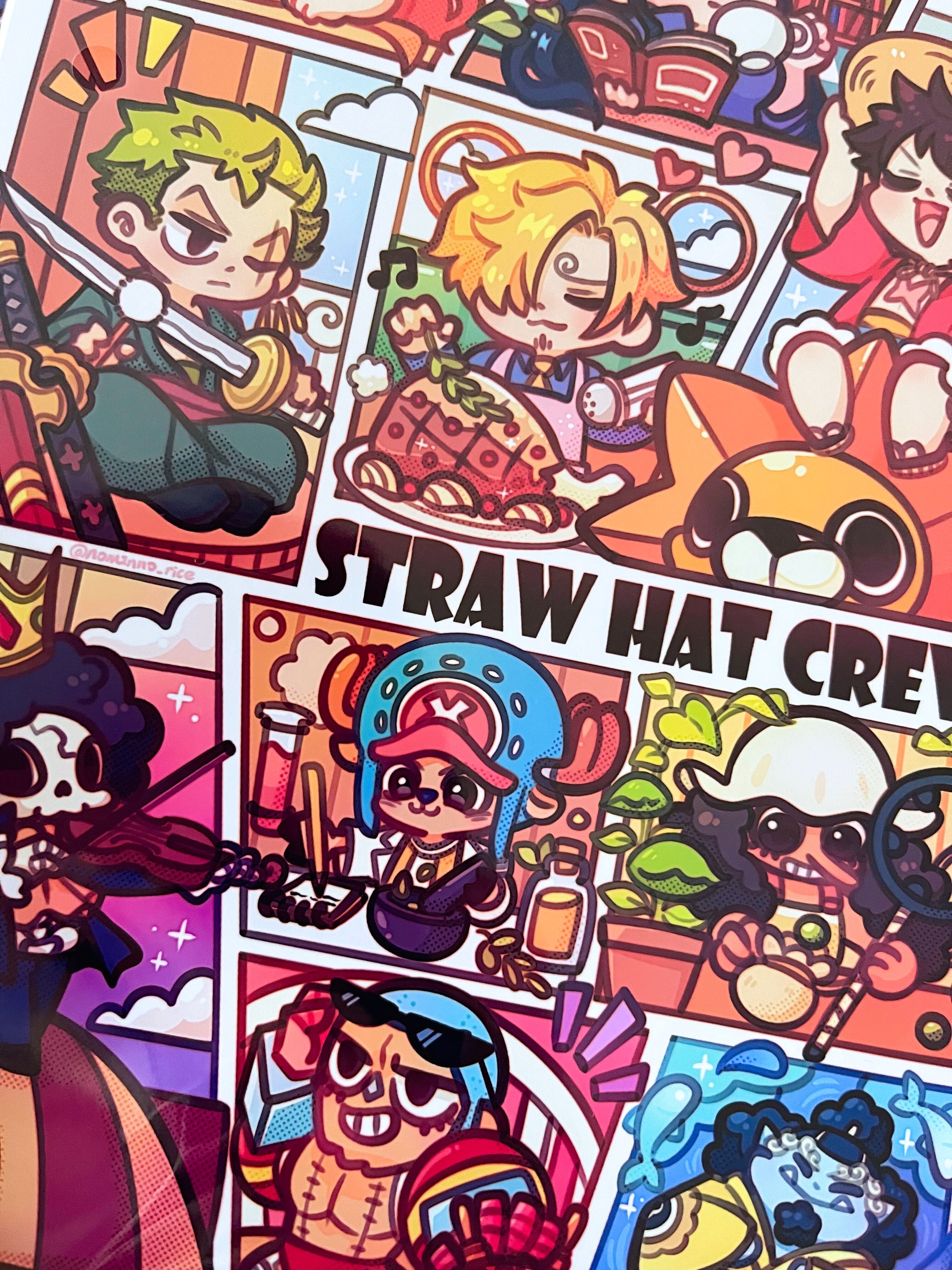 Straw Hat Pirates Manga Print