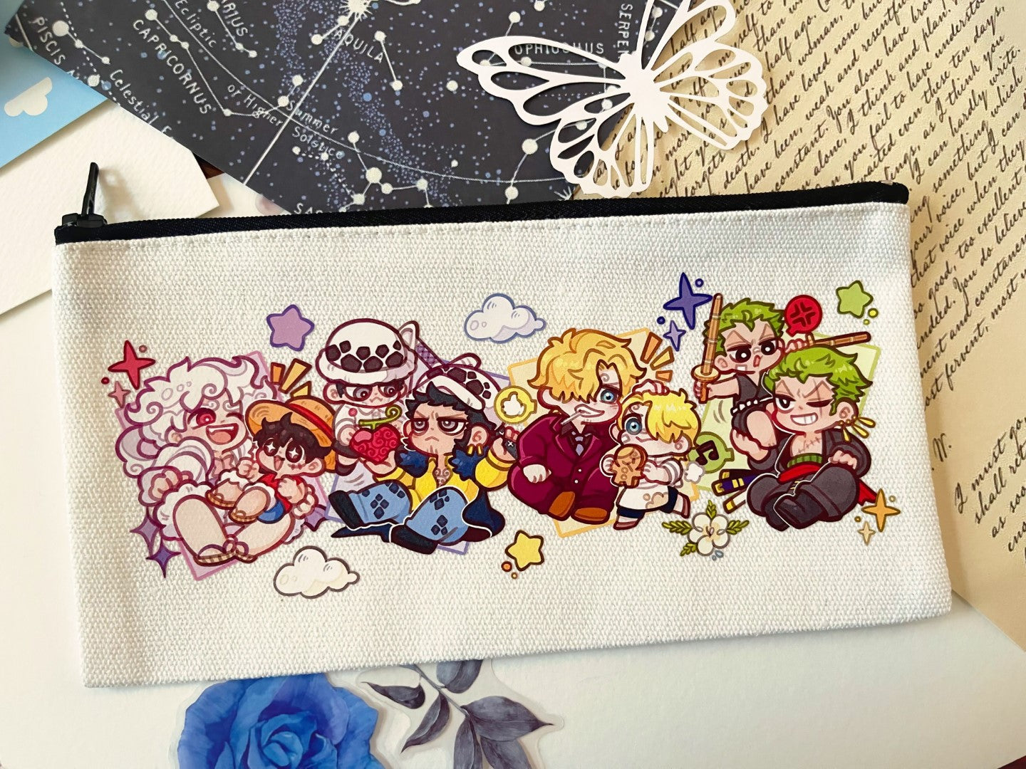 Luffy, Law, Zoro & Sanji Pencil Case Main image