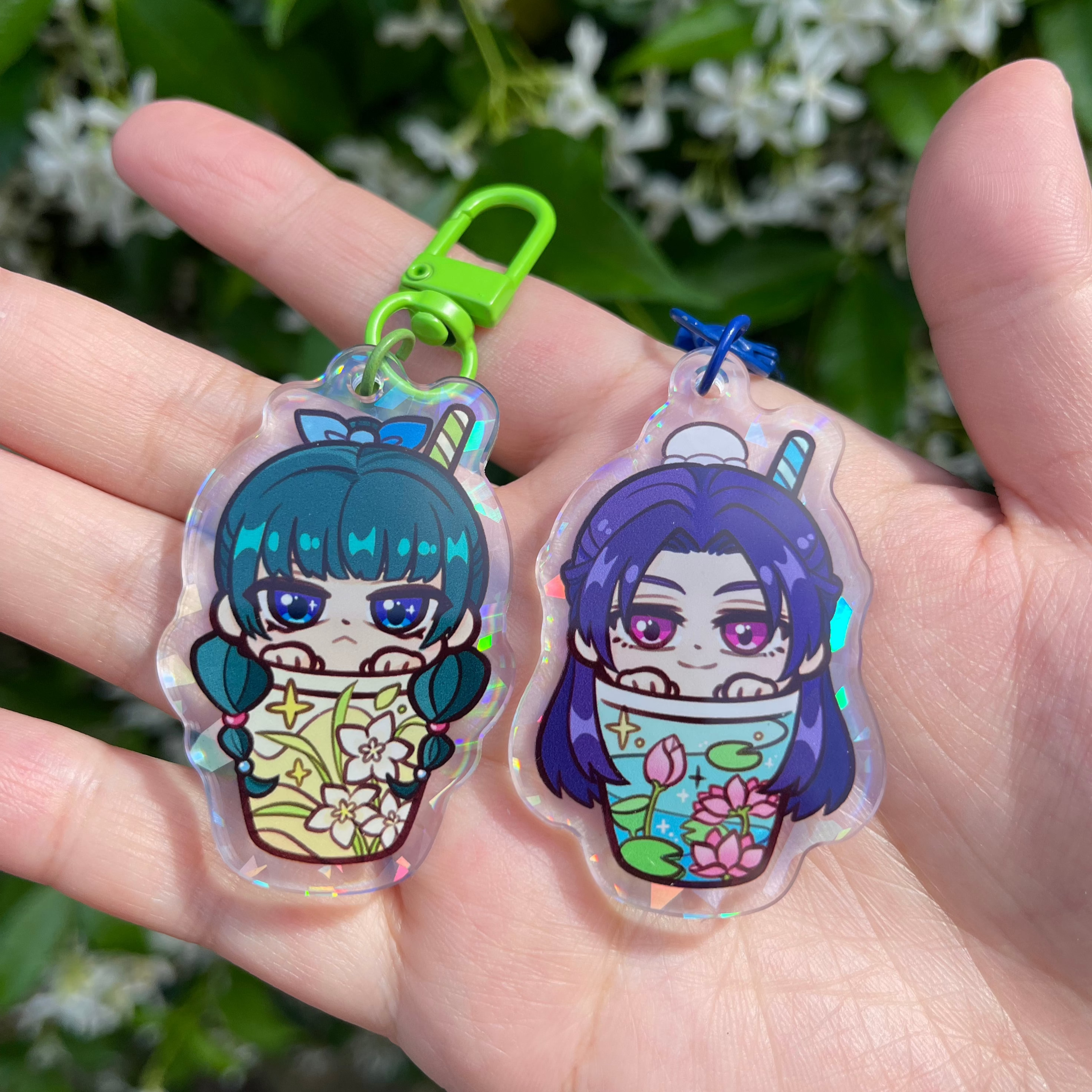 Maomao & Jinshi Boba Keychain Secondary image