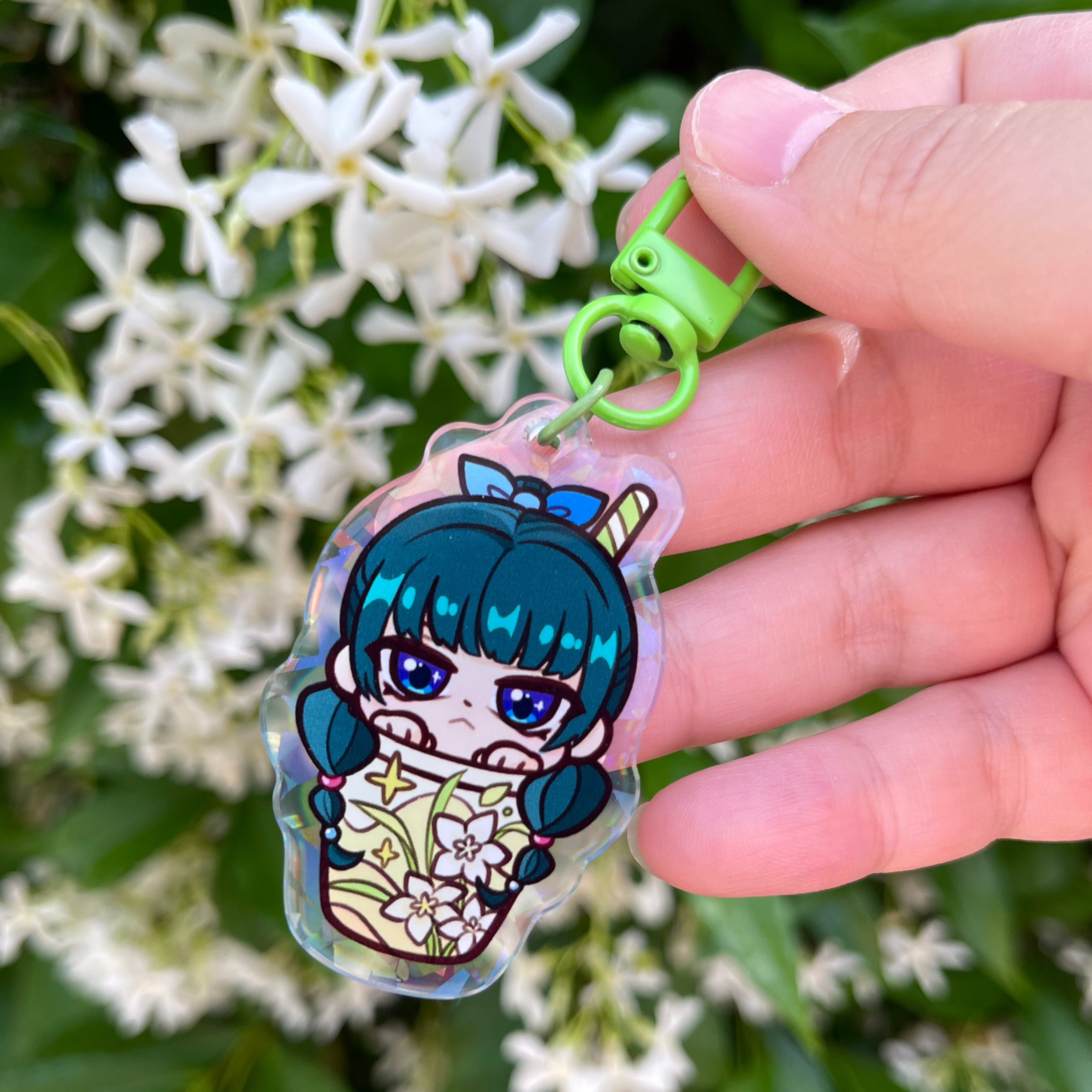 Maomao & Jinshi Boba Keychain Main image