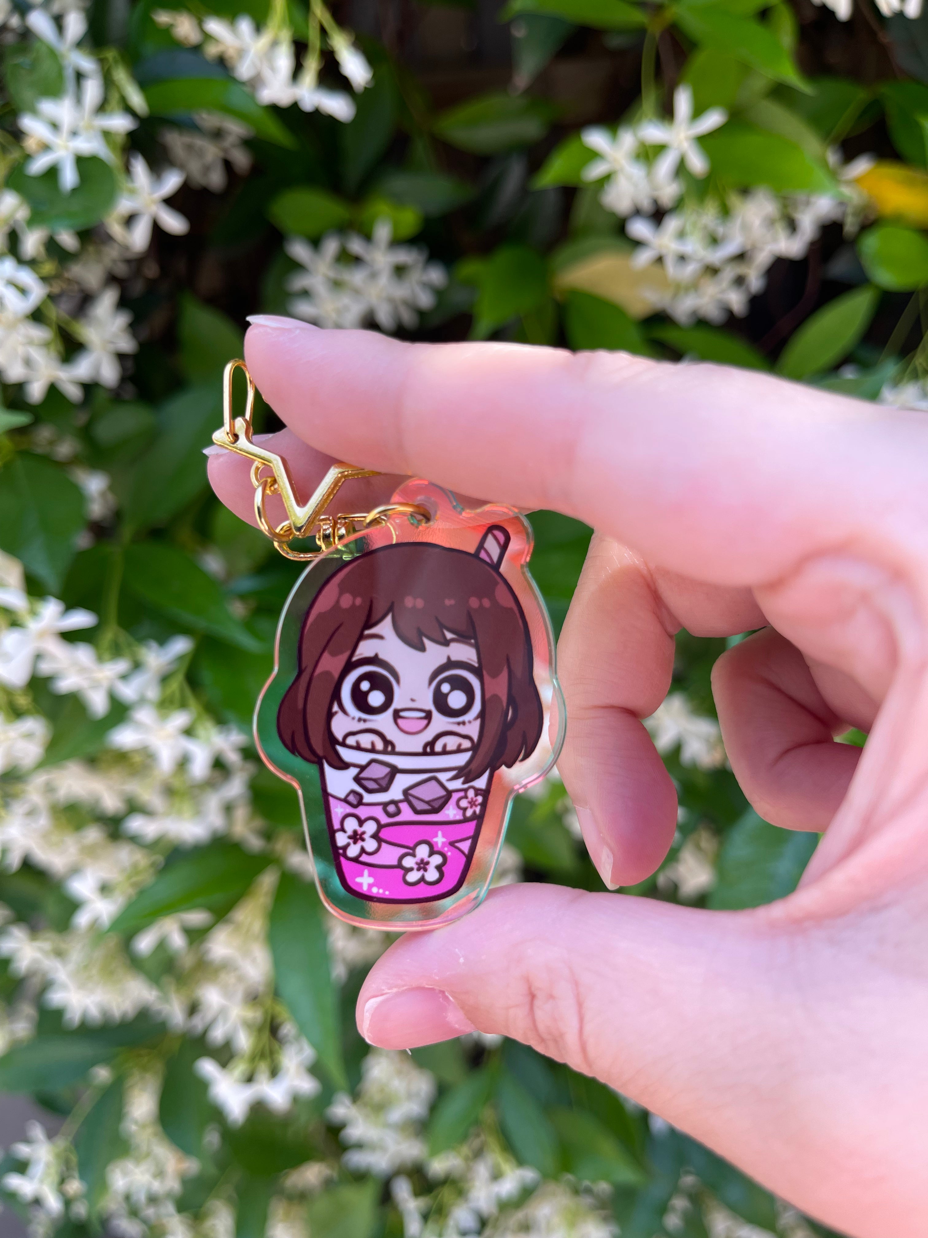 MHA Boba Keychain