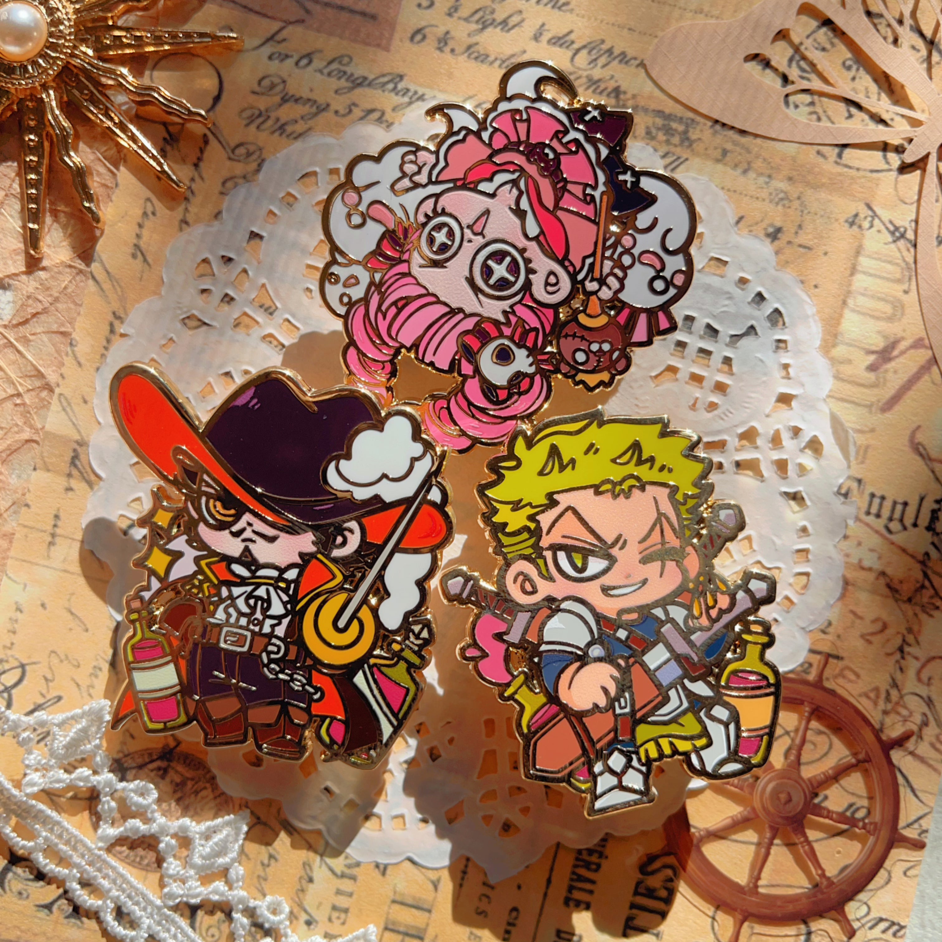 OP Dungeons & Pirates Pins