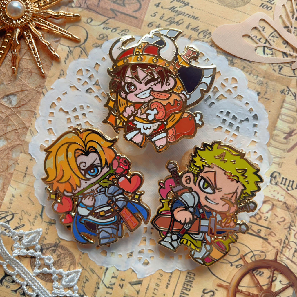 OP Dungeons & Pirates Pins