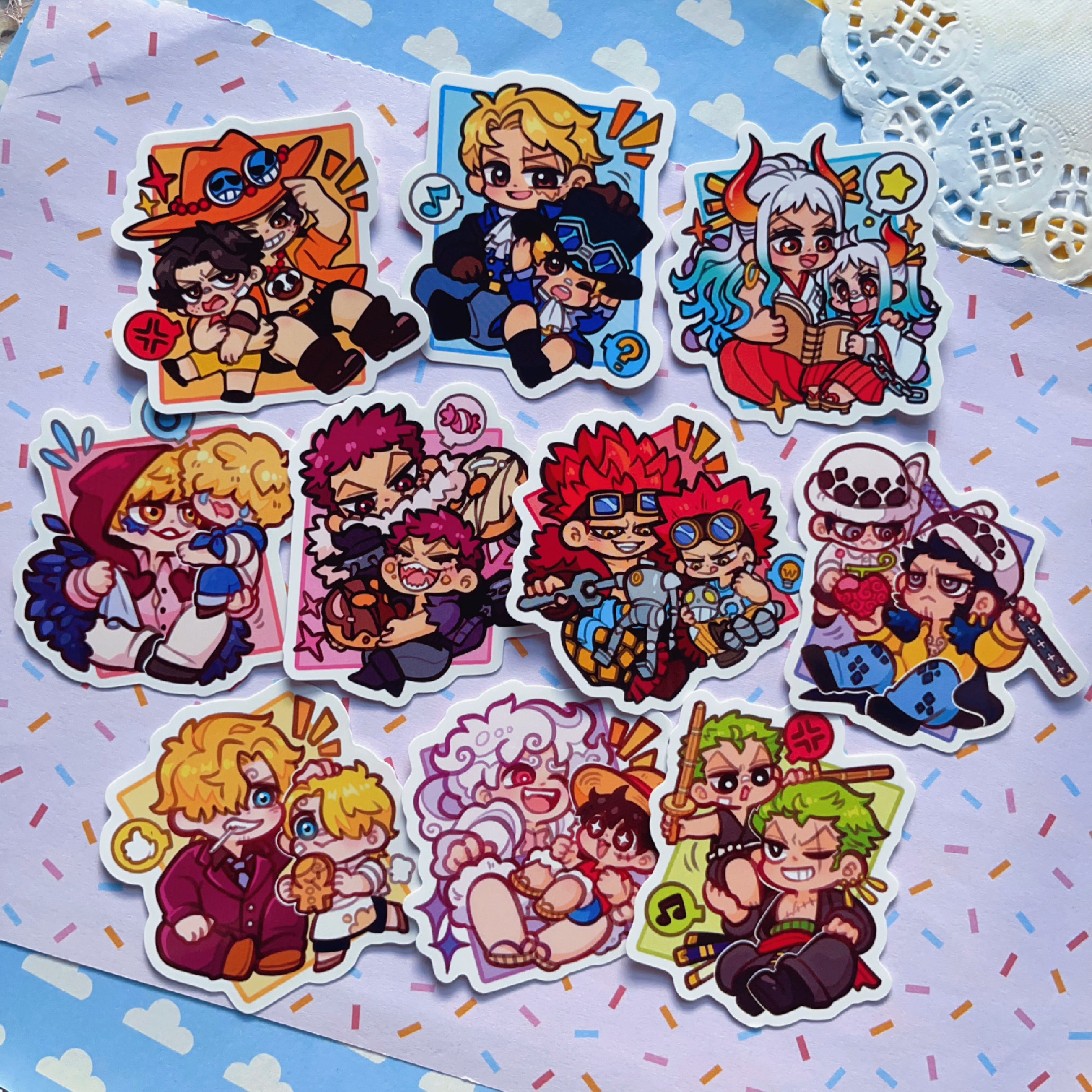 OP Past & Future Stickers