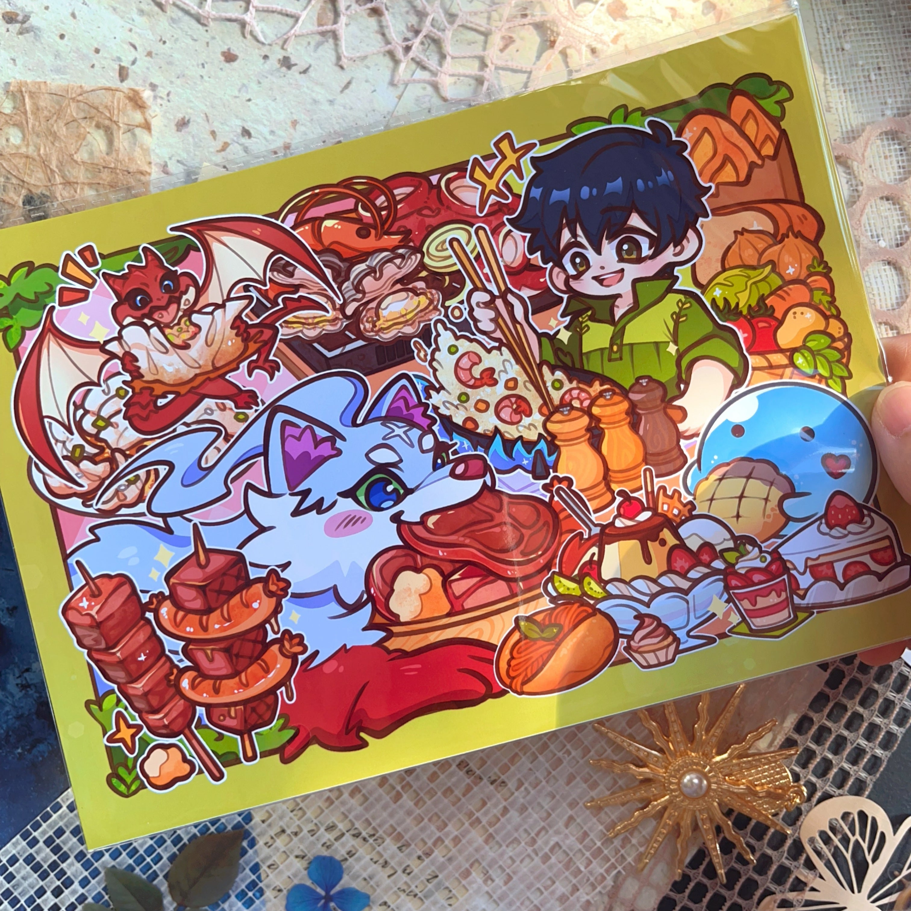 Campfire Cooking Print