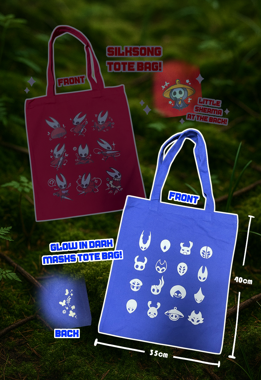 Silk Song Tote Bags