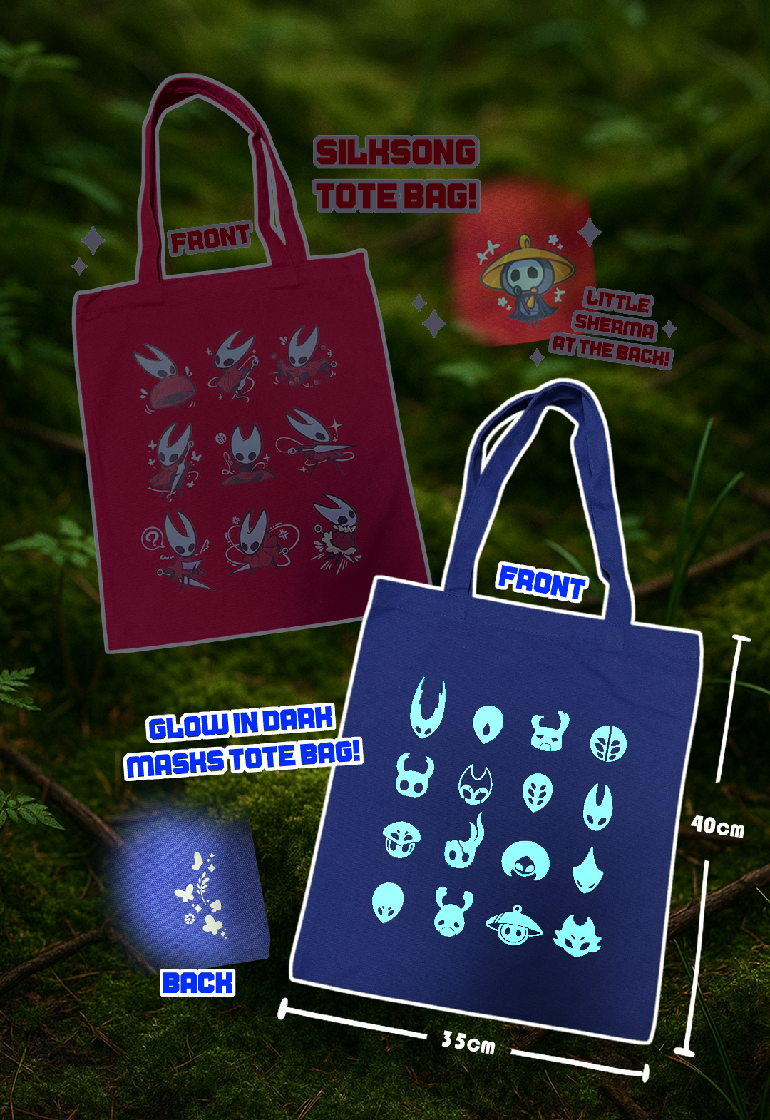 Silk Song Tote Bags