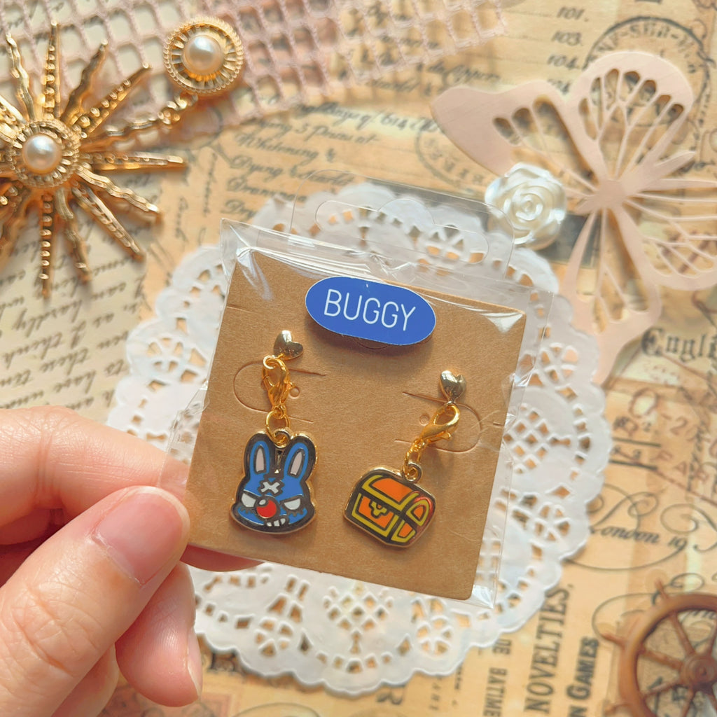 OP Charm Earring & Brooch