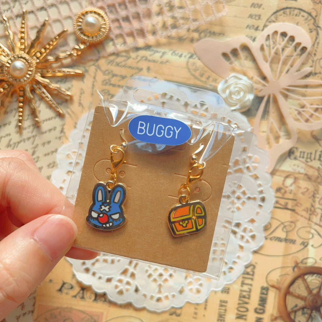 OP Charm Earring & Brooch