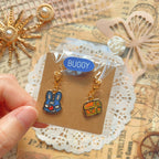 OP Charm Earring & Brooch