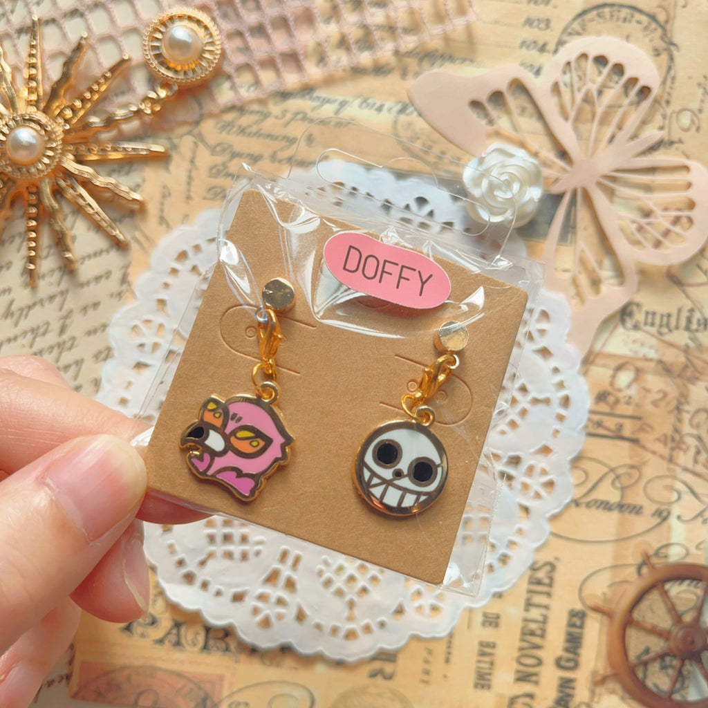 OP Charm Earring & Brooch