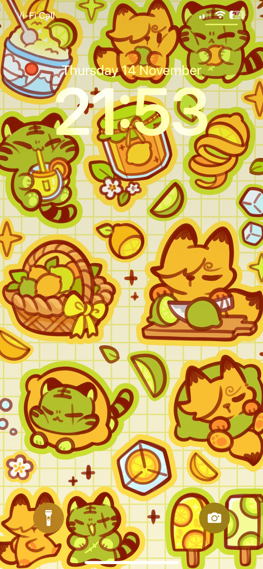 Lemon & Lime Wallpaper