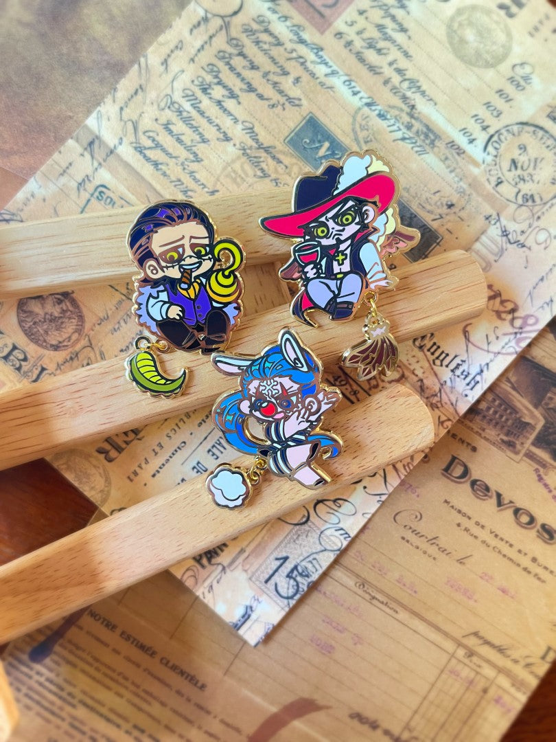 OP Dangle Pins Collection