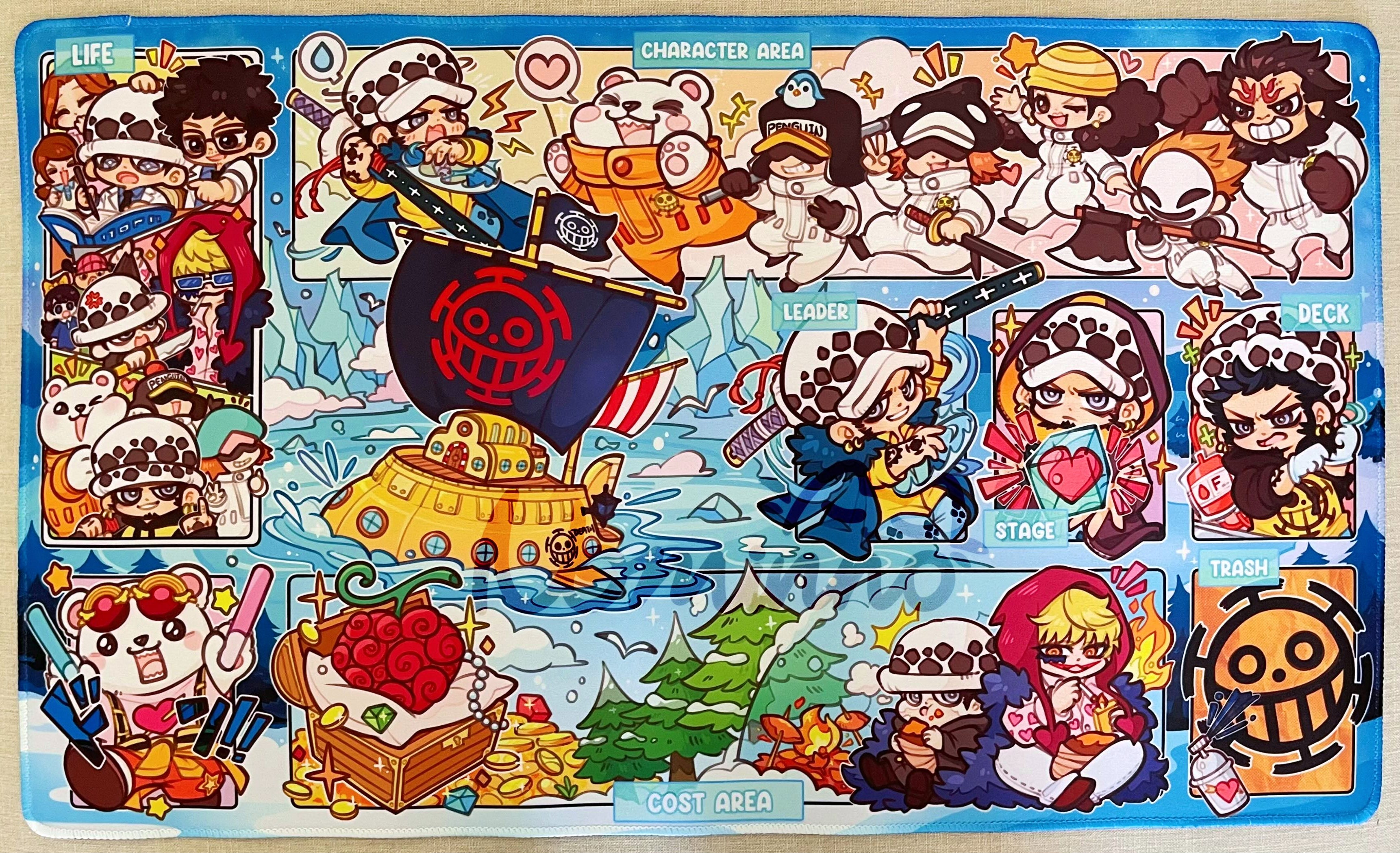 OPTCG Heart Pirates Playmat Secondary image