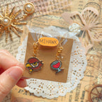OP Charm Earring & Brooch