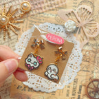 OP Charm Earring & Brooch