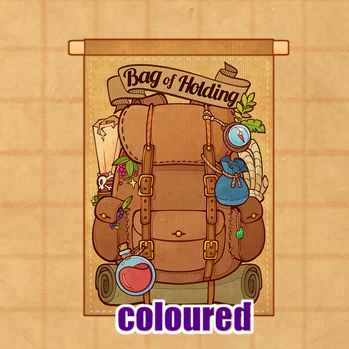Bag of Holding Pin Banners