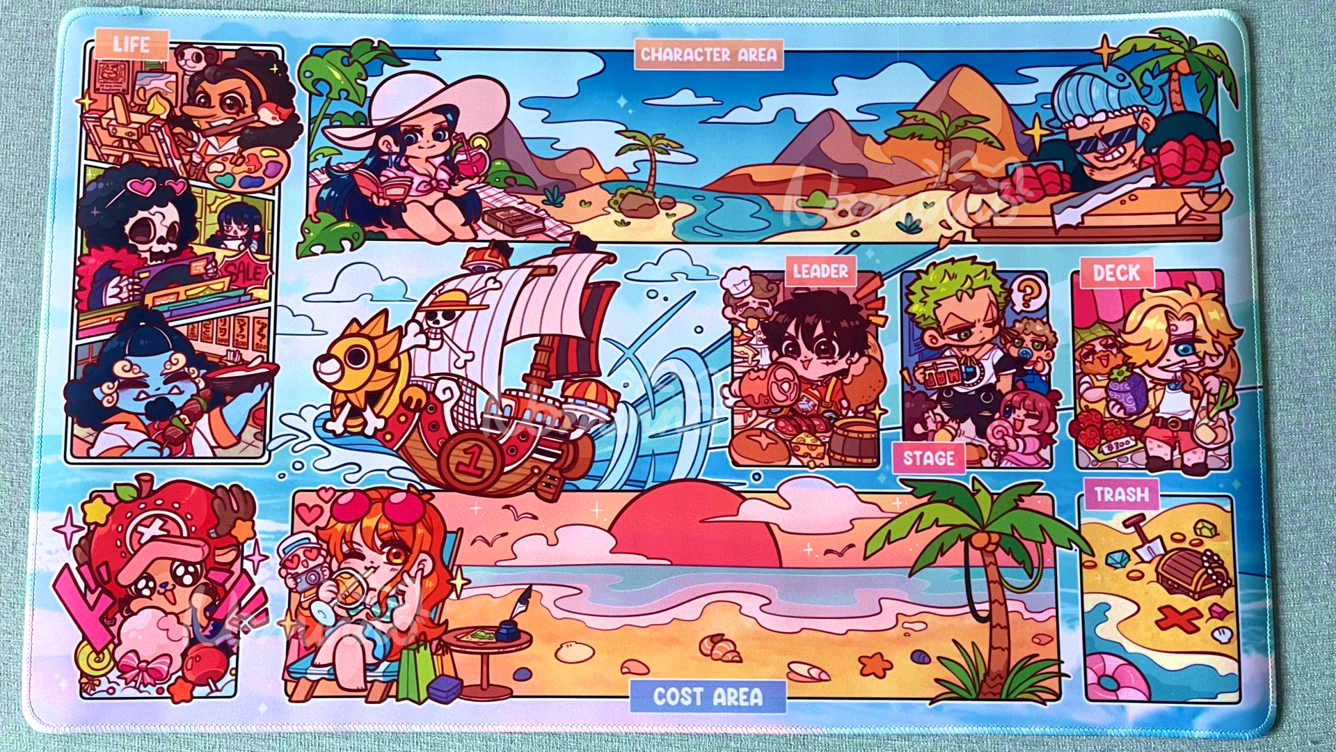 OPTCG Straw Hat's Day Off Playmat