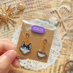 OP Charm Earring & Brooch