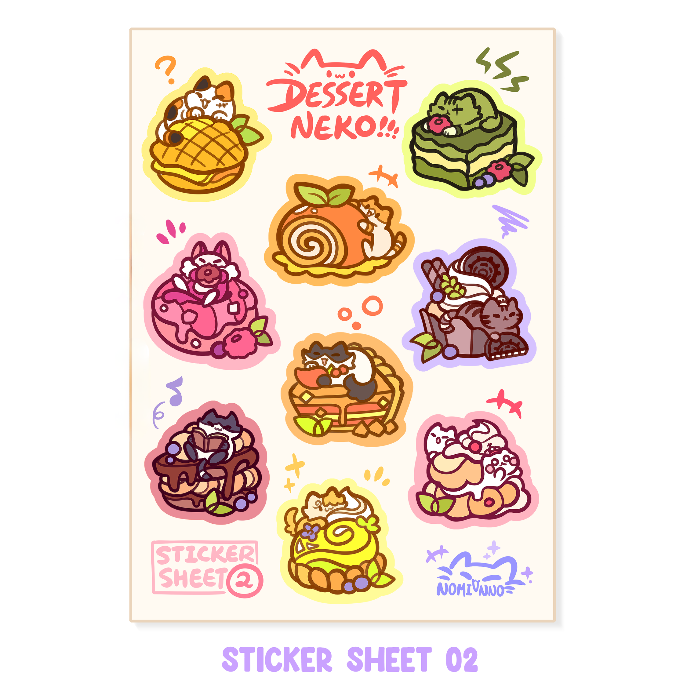 Boba Neko & Dessert Sticker Sheets Secondary image