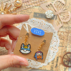 OP Charm Earring & Brooch