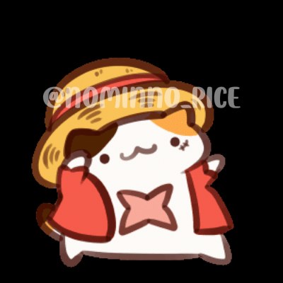 Dancing Luffy Calico Animated Emote - Nominno Main image