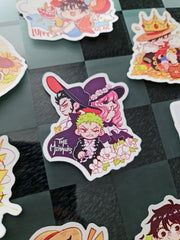 One Piece Luffy & the Mihawks Stickers - Nominno