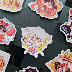 One Piece Luffy & the Mihawks Stickers - Nominno