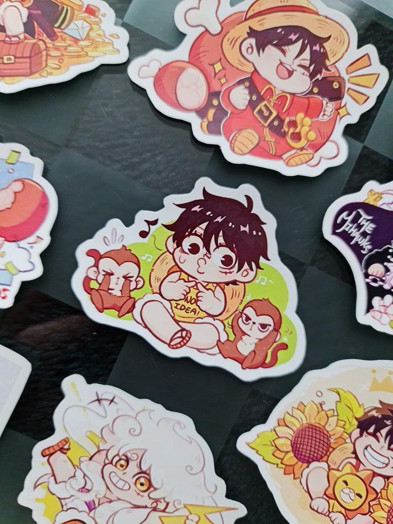 One Piece Luffy & the Mihawks Stickers - Nominno