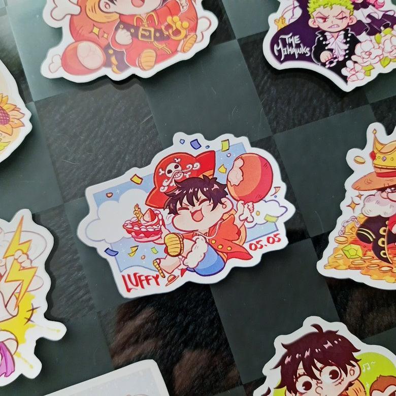 One Piece Luffy & the Mihawks Stickers Secondary image