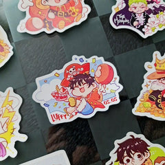 One Piece Luffy & the Mihawks Stickers - Nominno