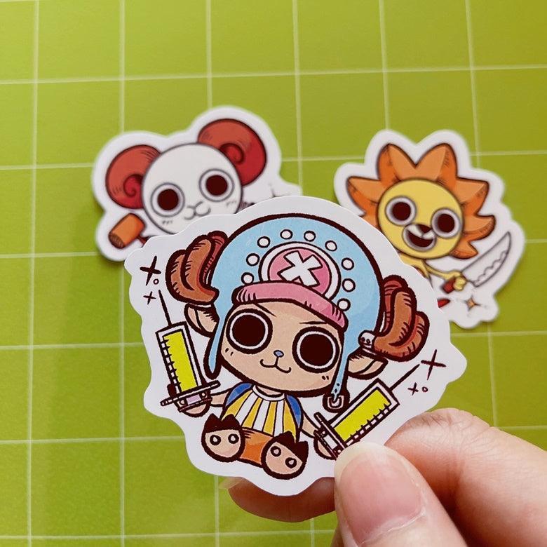 The Cuties - Merry, Sunny & Chopper Stickers Secondary image