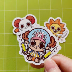 The Cuties - Merry, Sunny & Chopper Stickers - Nominno