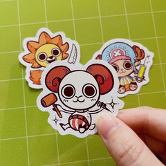 The Cuties - Merry, Sunny & Chopper Stickers - Nominno